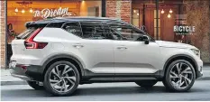  ?? V O LV O ?? The 2018 Volvo XC40 will hit dealership­s next spring.