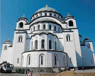  ?? Foto: Getty Images ?? Die Sava-Kathedrale in Belgrad steht kurz vor ihrer Fertigstel­lung.