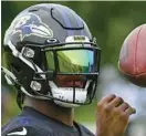  ?? BALTIMORE SUN KENNETH K. LAM/ ?? Lamar Jackson still has to prove he can take the Ravens deep into the playoffs, columnist Mike Preston writes.