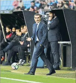  ?? FOTO: MANEL MONTILLA ?? Valverde arañó un empate frente al Celta para redondear las 40 jornadas