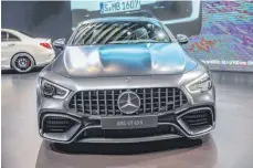  ?? FOTO: WILLIAM VOLCOV/IMAGO IMAGES ?? Mit einem solchen Mercedes AMG GT 63 S hat der Mann aus dem Landkreis eine filmreife Verfolgung­sjagd mit der Polizei veranstalt­et. Laut Polizeiang­aben besitzt er keinen Führersche­in.