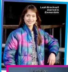  ??  ?? Leah Bracknell starred in Emmerdale