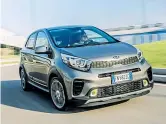  ??  ?? La nuova Picanto X Line, va da 0 a 100 km/h in soli dieci secondi