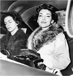  ??  ?? An undated picture shows Greek soprano Maria Callas.