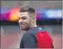  ?? JEFF ROBERSON — THE ASSOCIATED PRESS ?? Following a scary journey in his battle with COVID-19, the Braves’ Freddie Freeman is grateful for his return to baseball.