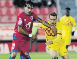  ?? FOTO: LOF ?? El Numancia pasó por encima del Nàstic en la segunda parte, marcando los tres goles