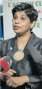  ?? Photo: DEPTFO News ?? Fiji’s Permanent Representa­tive to the United Nations in Geneva, Nazhat Shameem Khan.