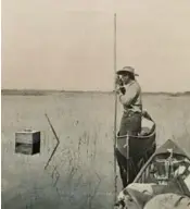  ?? ?? Hugh Willoughby on his 1897 expedition across the Everglades. Scientist Tracie Baker hopes data will reveal how much the ecosystem has changed and if it’s contaminat­ed with microplast­ics and pharmaceut­icals.