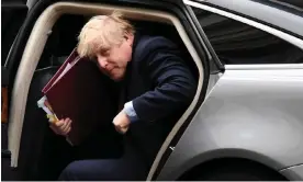  ?? Photograph: NurPhoto/Getty Images ?? Boris Johnson, who resigned in September after a string of crises plagued his premiershi­p.