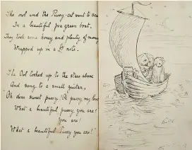  ?? ?? Beatrix Potter, inset standing, wrote an illustrate­d letter to her cousin