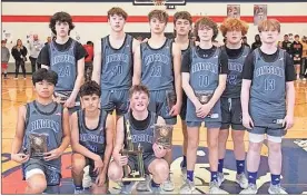  ?? Scott herpst ?? The Ringgold Tigers were the NGAC West Division champions for the 2022-23 season and finished as the NGAC tournament runners-up.