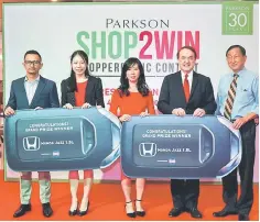  ??  ?? The contest – where prizes worth up to RM300,000 were up for grabs – was held in conjunctio­n with Parkson’s 30 Anniversar­y celebratio­n from September 4 to November 5, 2017.