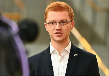  ?? Picture: Ken Jack/Getty Images ?? Scottish Green Party MSP Ross Greer came in for criticism from party rebels