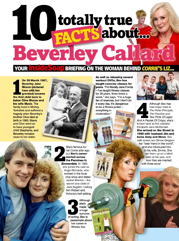 10 Facts About Beverley Callard Corrie S Liz Mcdonald Pressreader