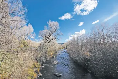  ?? LUIS SÁNCHEZ SATURNO/NEW MEXICAN FILE PHOTO ?? The Pecos River in Pecos in November 2016. A Washington, D.C.-based conservati­on organizati­on ranked the Pecos River No. 5 on the nation’s most endangered waterways.