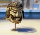  ?? —AP ?? ROYAL SCULPTURE Detailed figurine of a king’s head on display at Israel Museum.