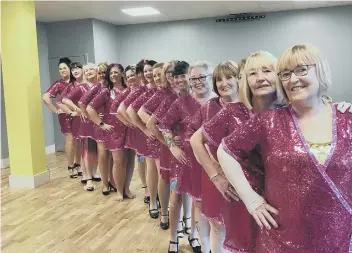  ?? Photo submitted ?? Some of the women who will be performing the ‘Half Monty’ to raise money for three charities.