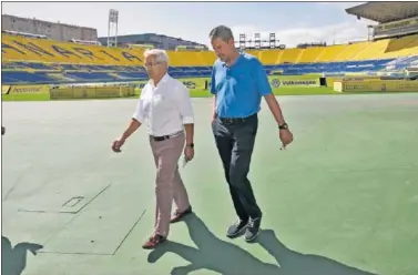  ??  ?? SORPRESA. Manolo Márquez sorprendió al tomar la decisión de dimitir como entrenador amarillo.