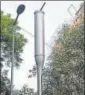  ?? MOHD ZAKIR/HT ARCHIVE ?? NDMC had earlier installed 55 smart poles which also serve as air quality monitors.