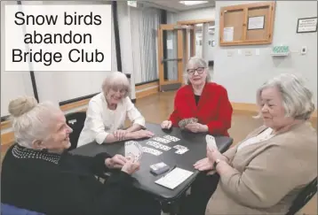  ?? PHOTO PROVIDED ?? Because of “Snow Birds” heading south, the Culver Bridge Club hopes more players would like to join the fun. The recently formed Culver Bridge Club would like to extent an invitation to those interested in playing Bridge, to join them at the Culver-union Township Library every Thursday at 1 p.m. in the lower level meeting room. The club members’s skills range from beginners to more advanced, but all find great fun in just sitting down to a table of four and playing some Bridge.