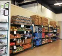  ?? SUBMITTED PHOTO ?? The West Chester Food Cupboard’s new location on South Bolmar Street is spacious.