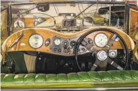  ?? Kelsey McClellan / New York Times ?? The dashboard on the 1949 MG TC that Phil Linhares of Oakland bought. Car collectors found more time to spend on their hobby during the pandemic.