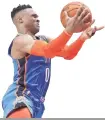  ?? RUSSELL WESTBROOK BY JAIME VALDEZ/USA TODAY SPORTS ??