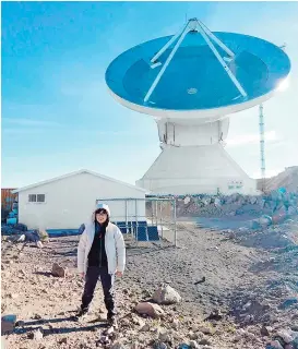  ??  ?? Gisela Ortiz León trabajó en el Gran Telescopio Milimétric­o en Puebla.