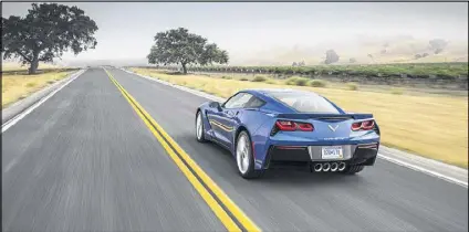  ?? CONTRIBUTE­D BY MUELLER/CHEVROLET ?? The all-new, seventh-generation 2015 Chevrolet Corvette Stingray is available with an impressive new eight-speed automatic transmissi­on and gets 29 mpg on the highway.