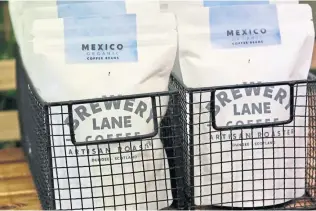  ?? ?? Brewery Lane coffee is made out of organic beans from Mexico’s Chiapas region.