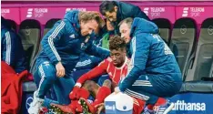  ?? Foto: Sven Simon Fotoagentu­r ?? Nach einem Riss des Syndesmose­bandes fällt der französisc­he Nationalsp­ieler meh rere Wochen lang für den FC Bayern aus.