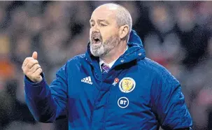  ?? ?? Steve Clarke knows the Scotland support can seem like having an extra man.