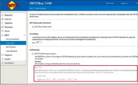  ??  ?? Hat man wenigstens ein DECT-ULEGerät (Heizregler oder Schaltstec­kdose) mit der Fritzbox gekoppelt, so ist die DECTEco-Funktion für Schnurlost­elefone ausgegraut (nicht aktivierba­r).