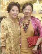  ??  ?? Menchu Delas Alas-Concepcion with Grace Glory Go