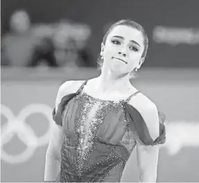  ?? ROBERT DEUTSCH/USA TODAY SPORTS ?? Russian figure skater Kamila Valieva, shown at the 2022 Beijing Winter Olympics, is banned until December 2025.