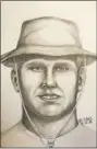  ?? PHOTO FROM PENNSYLVAN­IA STATE POLICE ?? Police are searching for a suspect in an incident that occurred on May 8. Police say a victim reported that the man depicted in this sketch exposed himself to a woman running on the Perkiomen Trail.