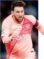  ?? GETTY IMAGES ?? Main man: Messi leads the line for Barcelona tonight