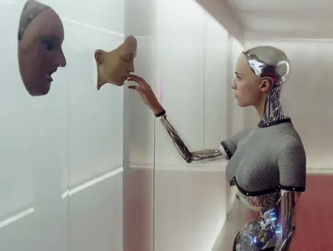  ??  ?? FUTURE DAZE: The film Ex Machina plays on our sense of dread that if we create the perfect machine it will only abandon us, says Genevieve Bell, right, Intel’s head of sensing and insights