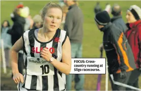  ??  ?? FOCUS: Crosscount­ry running at Sligo racecourse.