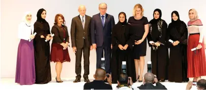  ??  ?? Winners of the L’Oréal-UNESCO For Women in Science Middle East Fellowship 2017.