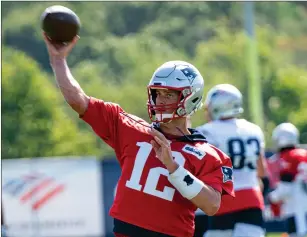  ?? File photo ?? ESPN will televise a series titled “The Man in the Arena: Tom Brady” that will tell the story Brady’s nine visits to the Super Bowl. The Patriots won six Super Bowls in Brady’s tenure.
of