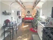  ?? Provided by Vrbo ?? People can now rent this historic train car after its owners renovated it “from roof to rails.”