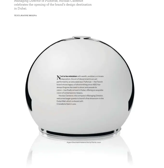  ?? Argent Gourmand macaron box by Patrick Jouin ??