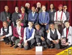  ?? | ANDREW KLAZINGA ?? The proud winners, performers and judges of the 2018 Western Cape Junior Magician Championsh­ips at Bergvliet High School at the weekend.