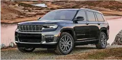  ?? ?? The all-new 2021 Jeep Grand Cherokee L is shown here in the top-end Summit Reserve version.