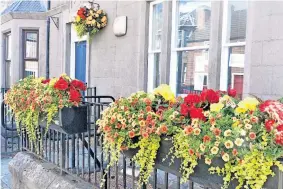  ?? ?? Focal point The planters outside Coupar Angus Town Hall