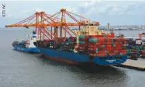  ??  ?? THE MANILA Internatio­nal Container Terminal’s Berth 6 will get a new postPanama­x quay crane capable of servicing the largest container vessels in the intra-Asia trade.