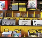  ??  ?? LEFT: Interior of Jack White’s Third Man Records retail shop, which opened in 2015 in Detroit. Peter Wardowski RIGHT: Vinyl for purchase at Third Man Records in Detroit. Diane Slawych