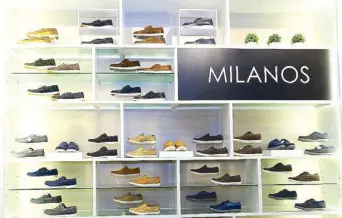  ??  ?? You’re one step ahead with Milanos stylish men’s shoes.