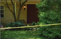  ?? MICHAEL LOCCISANO/GETTY IMAGES/TNS ?? A view of the home of U.S. District Judge Esther Salas. on Monday in North Brunswick, N.J. Salas' son, Daniel Anderl, was shot and killed by a man dressed as a delivery person.